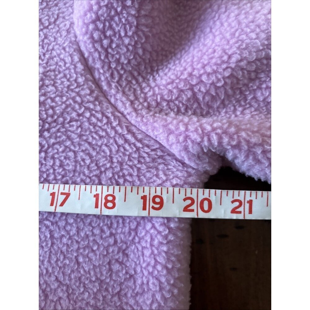 T By Talbots Medium Petite Pink Sherpa Jacket - Picture 5 of 6